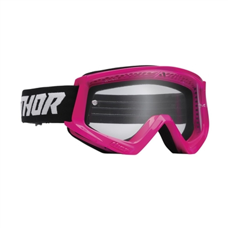 Thor Youth Combat Racer Goggle - Flo Pink/Black