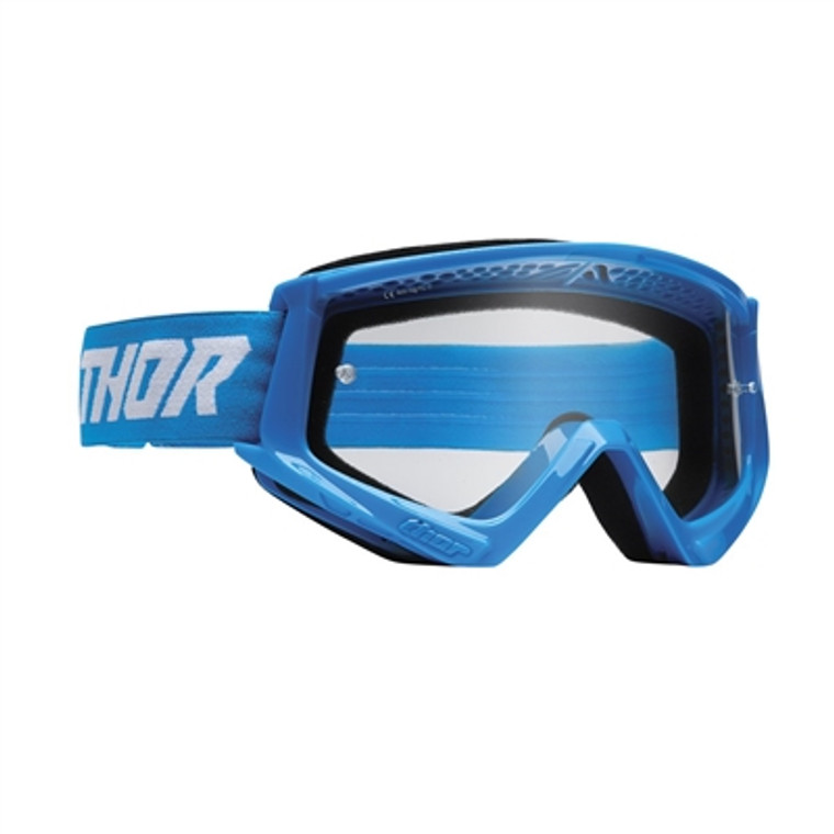 Thor Youth Combat Racer Goggle - Blue/White