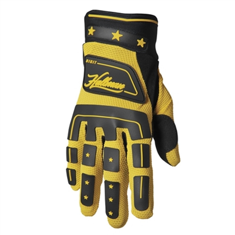 Thor 2023 Hallman Digit Gloves - Black/Yellow