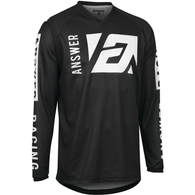 Answer Racing 2022 Youth Syncron Merge Jersey - Black/White