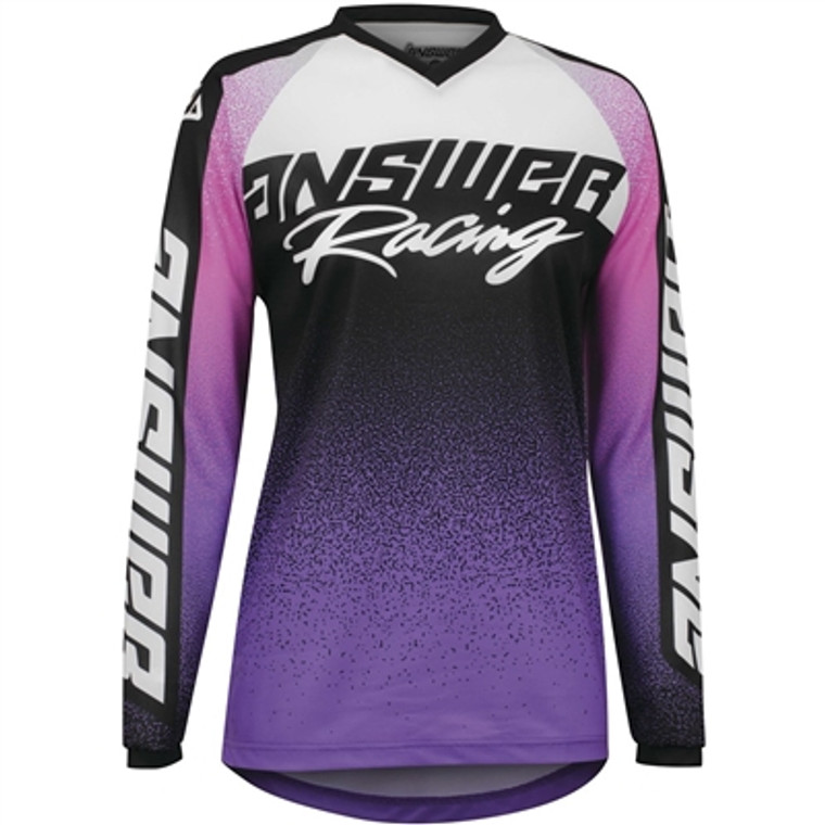 Answer Racing 2022 Womens Syncron Prism Jersey - Purple/Seafoam