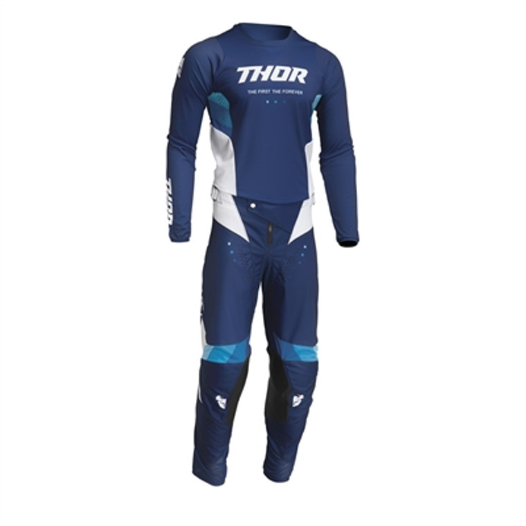 Thor Pulse React Jersey and Pant Combo - Navy/White