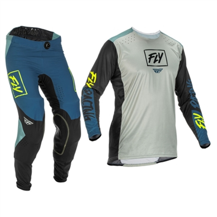 FLY Racing Youth F-16 Jersey and Pant Combo - Black/Grey