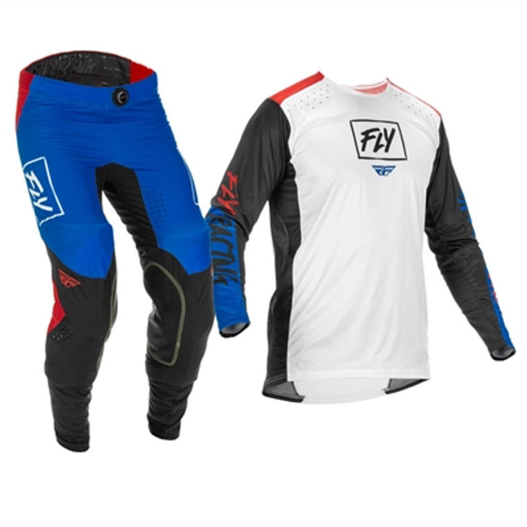 FLY Racing Youth F-16 Jersey and Pant Combo - Grey/Black/Hi-Vis