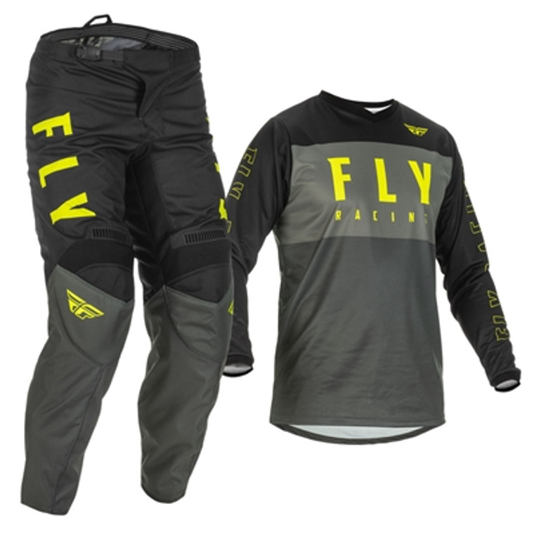FLY Racing Kinetic Mesh Rockstar Jersey and Pant Combo - Black/Red/White