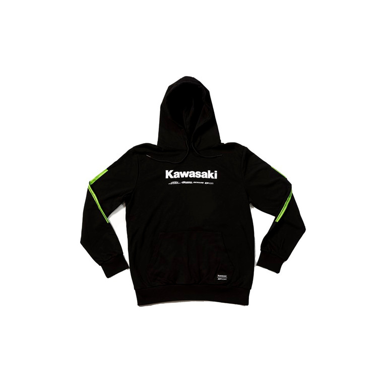 D'COR Kawasaki Racing Pullover Sweatshirt - Black