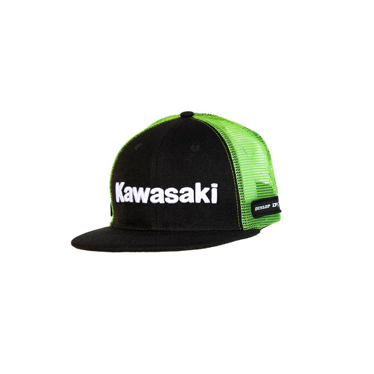 D'COR Kawasaki Line Snapback Hat - Black