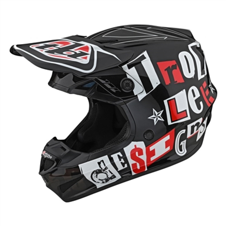 Troy Lee Designs 2022 Youth GP Helmet - Anarchy Black