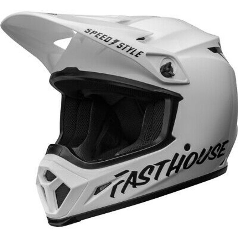 Bell MX-9 MIPS Fasthouse Offroad Helmet - Gloss White/Black