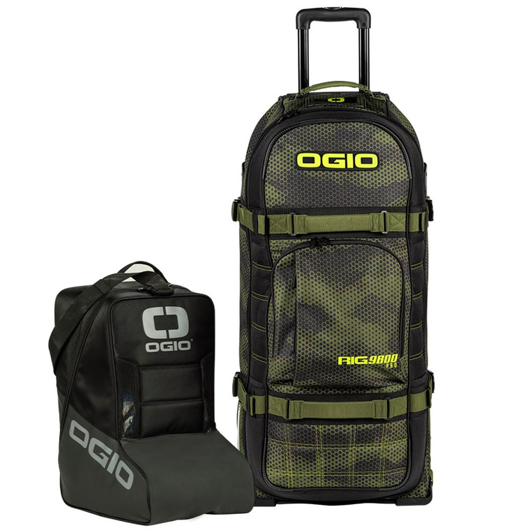 OGIO Rig 9800 Pro Wheeled Gear Bag and Boot Bag - Green Camo