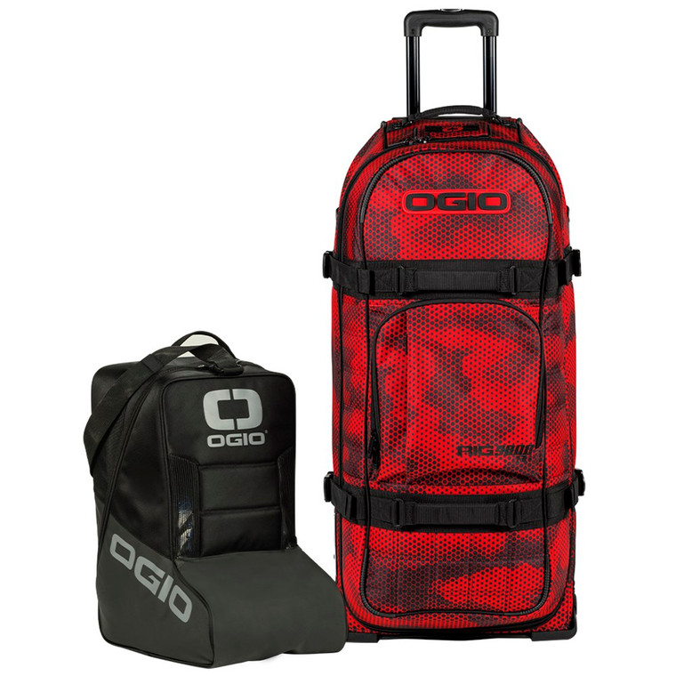 OGIO Rig 9800 Pro Wheeled Gear Bag and Boot Bag - Red Camo