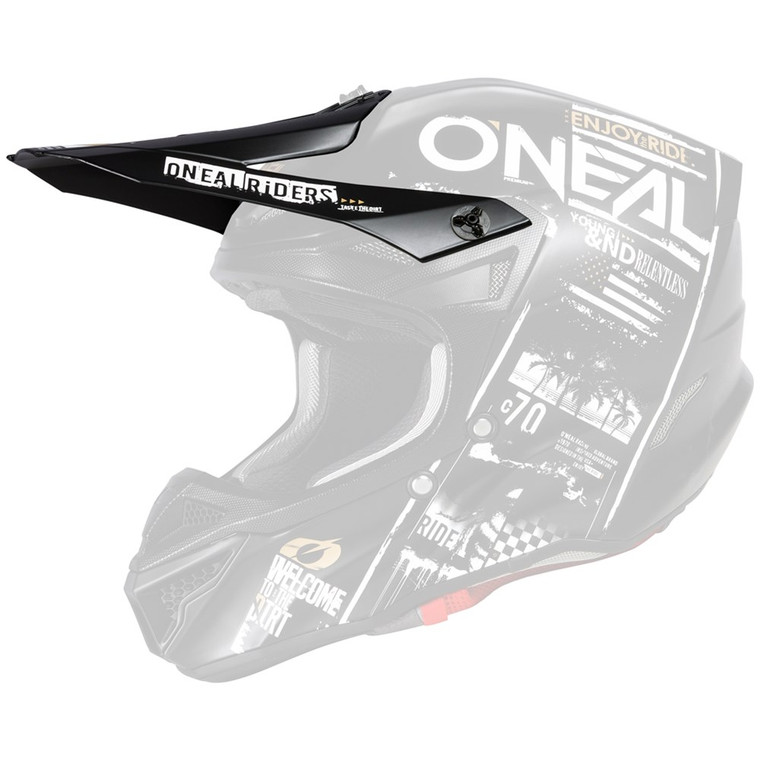 Oneal 5 Series Attack V.23 Replacement Helmet Visor Black/White