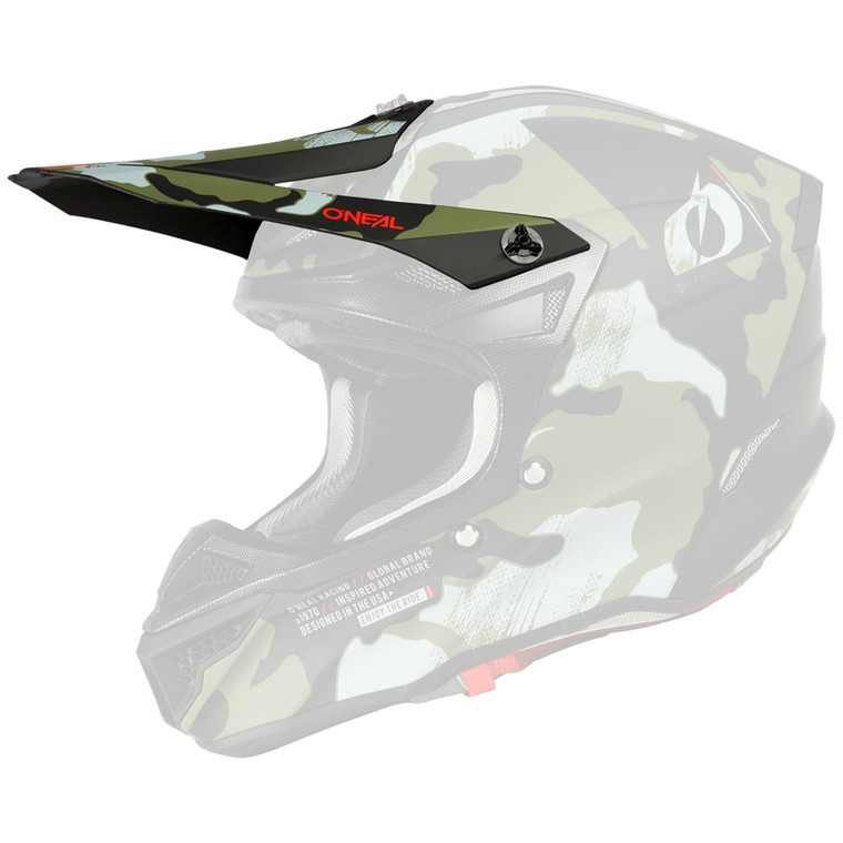 Oneal 5 Series Camo V.23 Replacement Helmet Visor Black/Green