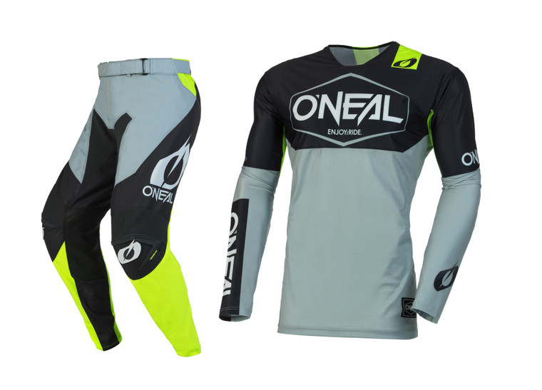 Oneal 2023 Mayhem Hexx Jersey Pant Combo Gray/Neon