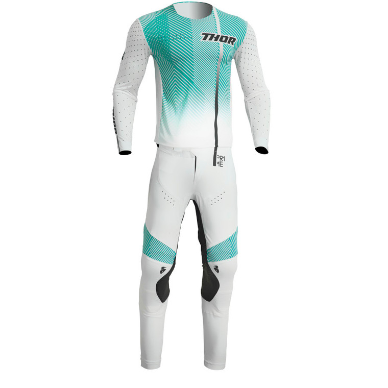 Thor 2023 Prime Tech Jersey Pant Combo White/Teal
