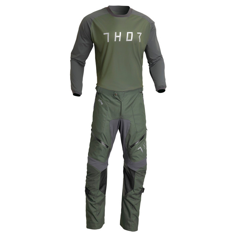 Thor 2024 Terrain Jersey OTB Pant Combo Army/Charcoal