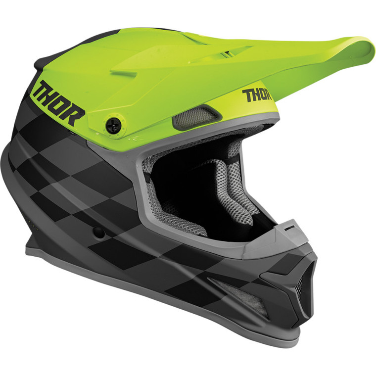 Thor Sector Birdrock Helmet - Gray/Acid