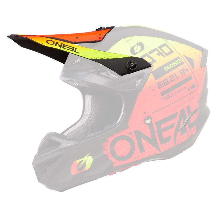 O'Neal 5 Series Scarz Replacement Visor - Black/Red