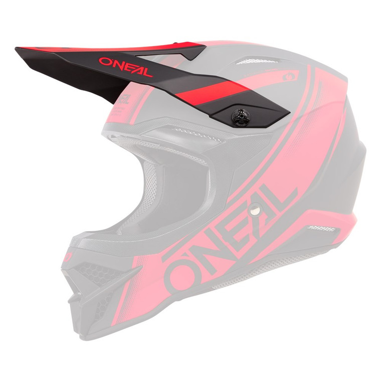 O'Neal 3 Series Racewear Replacement Visor - Black/Red