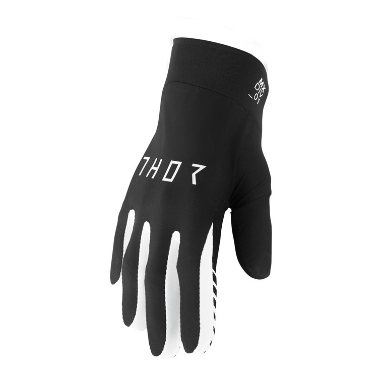 Thor 2024 Agile Solid Gloves - Black/White