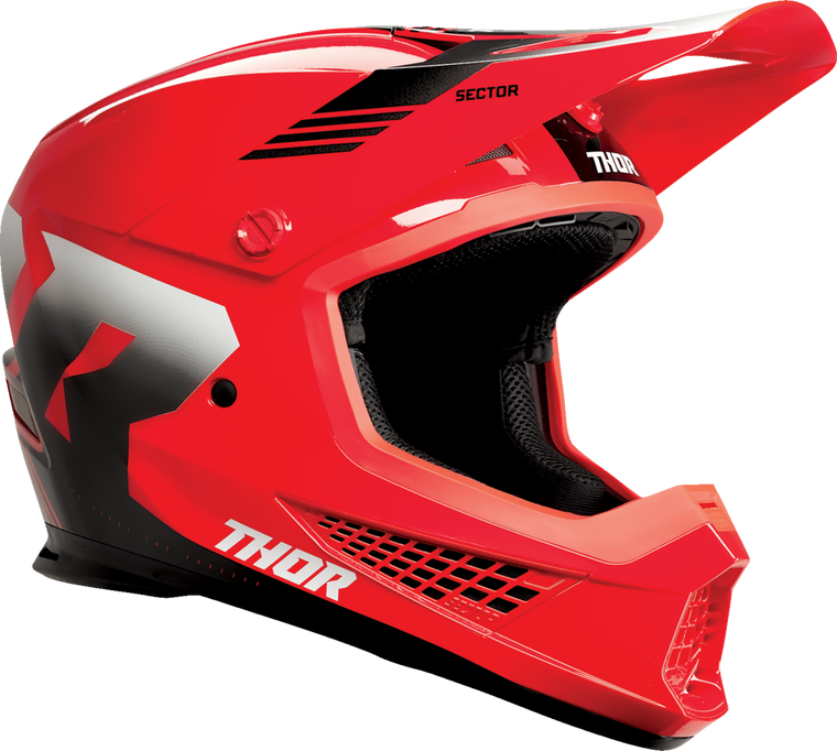 Thor Sector 2 Carve Helmet - Red/White