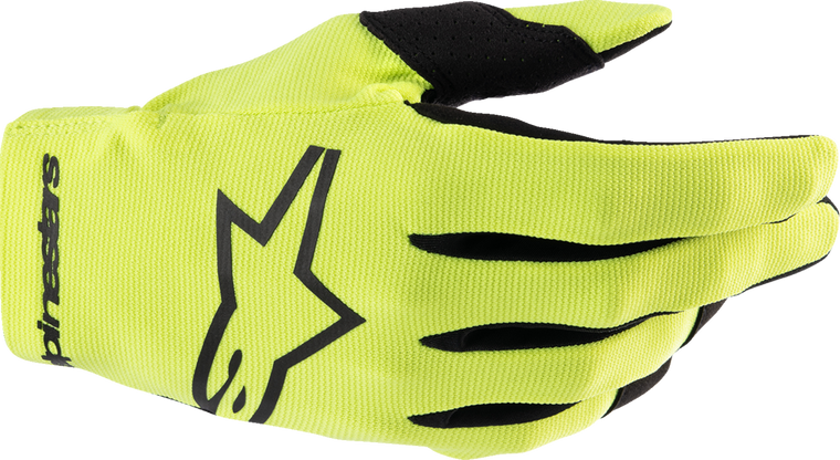 Alpinestars 2024 Radar Gloves - Fluo Yellow/Black