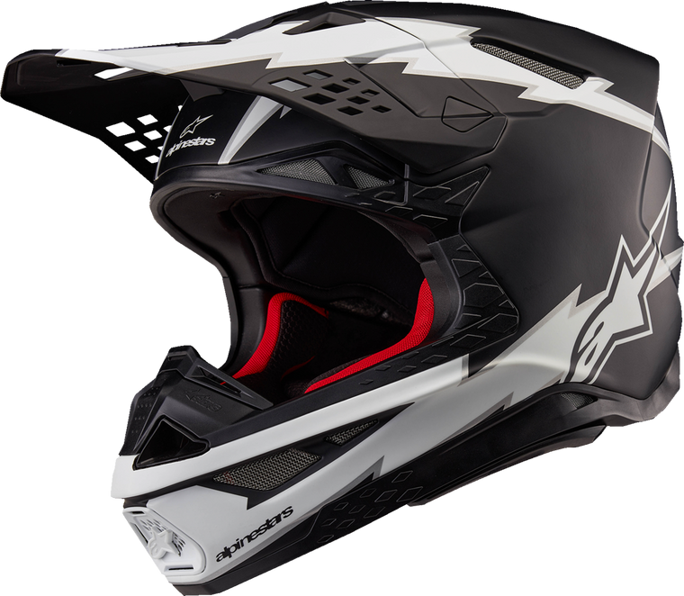 Alpinestars 2024 Supertech M10 Ampress MIPS Helmet - Matte Black/White