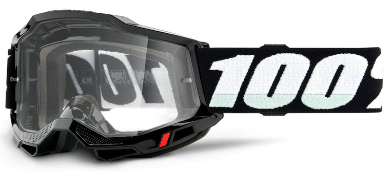 100% Accuri 2 Junior Youth Offroad Goggle Black - Clear Lens