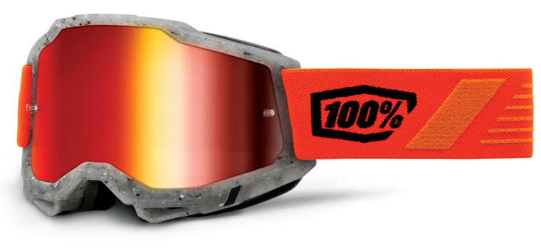 100% Accuri 2 Offroad Goggle Schrute - Mirror Red Lens