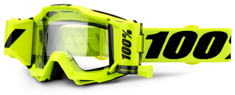 100% Accuri 2 Forecast Offroad Goggle Fluo/Yellow - Clear Lens