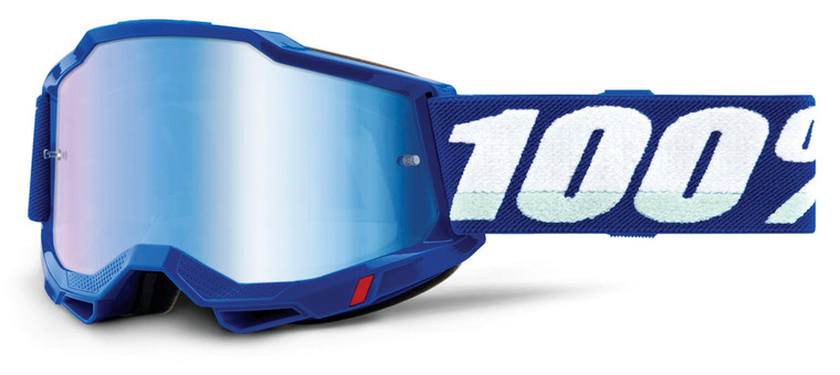 100% Accuri 2 Offroad Goggle Blue - Mirror Blue Lens