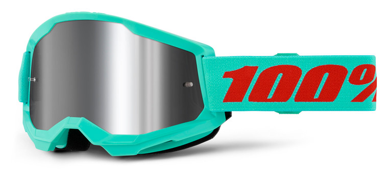 100% Strata 2 Offroad Goggle Maupiti - Mirror Silver Lens