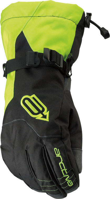 Arctiva Pivot Insulated Snow Gloves - Black/Hi-Viz