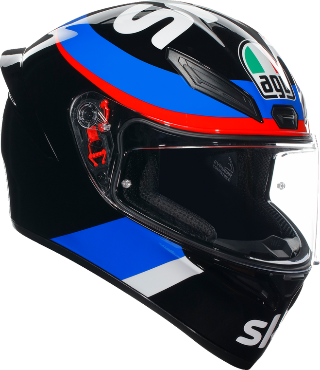 AGV K1 S Helmet VR46 Sky Racing Team Black/Red