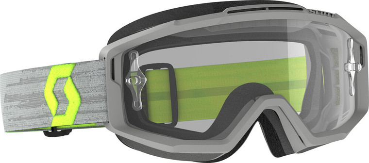 SCOTT - 285537-1120113 - SPLIT OTG GOGGLE GREY/YELLOW W/CLEAR WORKS LENS