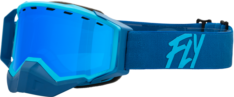 FLY RACING - 37-50272 - ZONE SNOW GOGGLE BLU/LIGHT BLU W/ SKY BLUE MIRROR/BLUE LENS