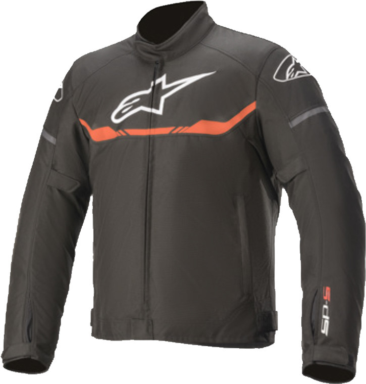 Alpinestars T-SP S Waterproof Motorcycle Jacket Black/Red Fluo