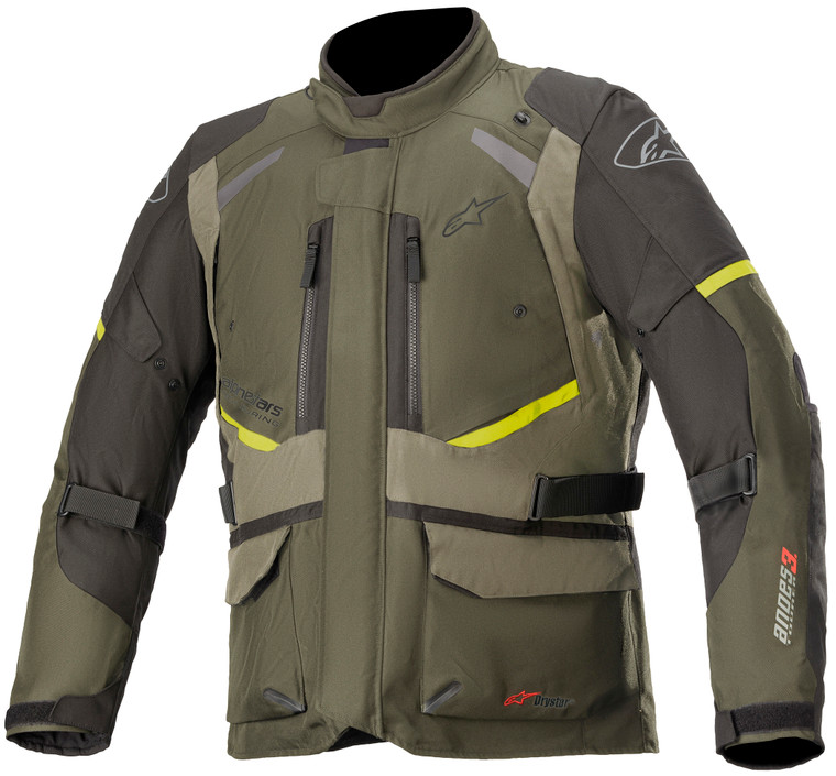 Alpinestars Andes v3 Drystar Motorcycle Jacket Forest/Military Green