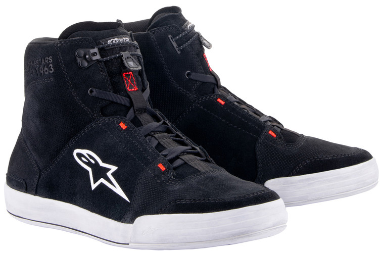 Alpinestars Chrome Riding Shoes Black/Gray/Red Fluo