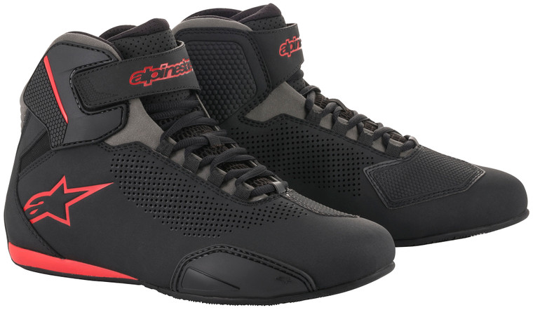 Alpinestars Sektor Vented Riding Shoes Black/Gray/Red