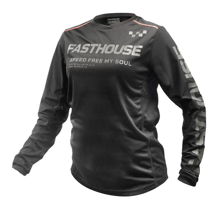 Fasthouse Womens Off-Road Sand Cat Jersey - Black