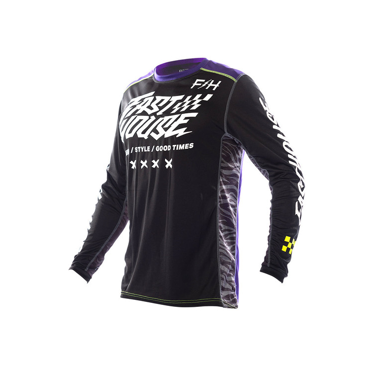 Fasthouse Youth Grindhouse Rufio Jersey - Black/Purple