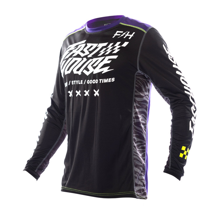 Fasthouse Grindhouse Rufio Jersey - Black/Purple