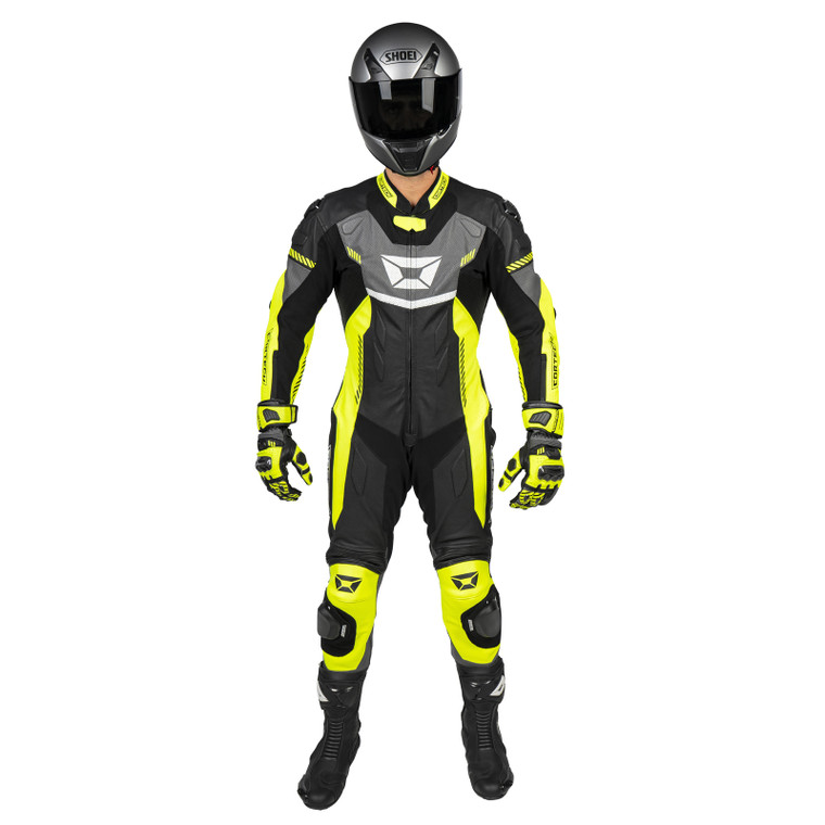 Cortech Revo Sport Air 1-Piece Suit Hi-Viz/Gun