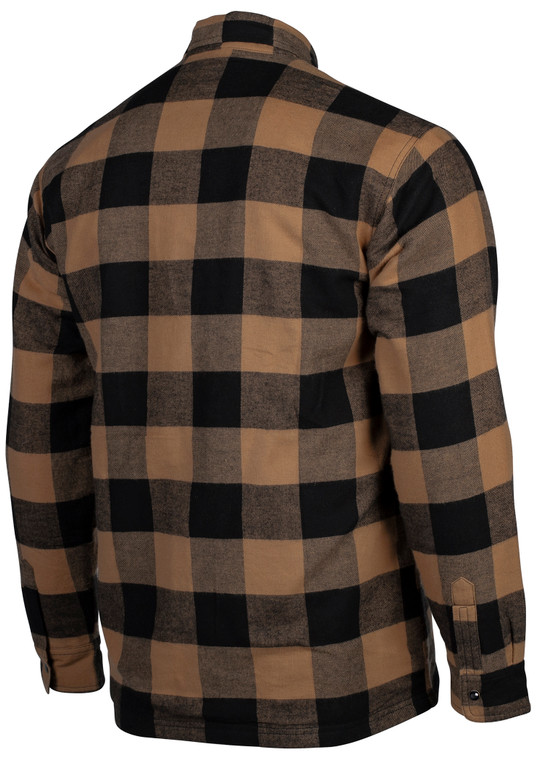 Cortech Bender Riding Flannel Shirt Brown