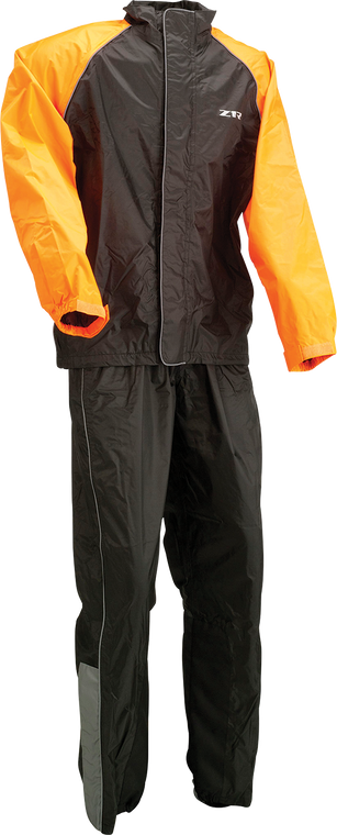 Z1R 2-Piece Rainsuit Black/Orange