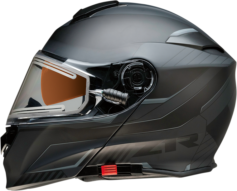 Z1R Solaris Modular Scythe Electric Shield Snow Helmet Black/Gray