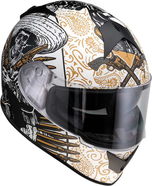 Z1R Warrant Sombrero Full Face Helmet White/Gold