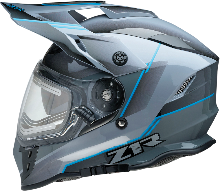 Z1R Range Bladestorm Snow Electric Helmet Gray/Black/Blue