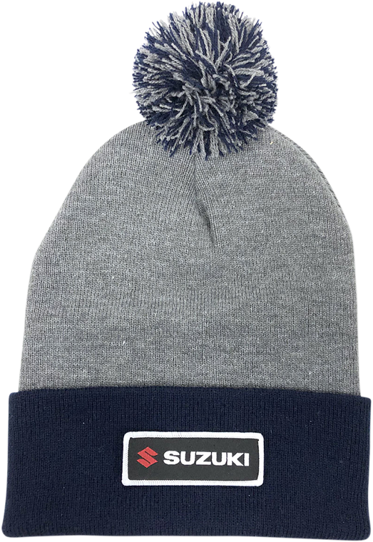 Factory Effex Suzuki Pom Beanie - Gray/Navy